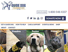 Tablet Screenshot of guidedog.org